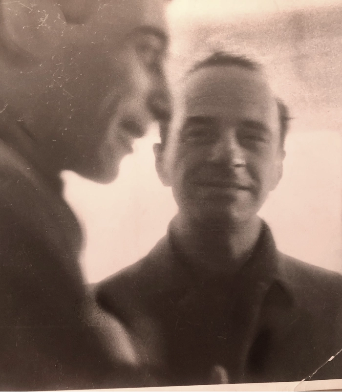 Michael Lvovitch Tsetlin photographed with Victor Varshavsky in 1961